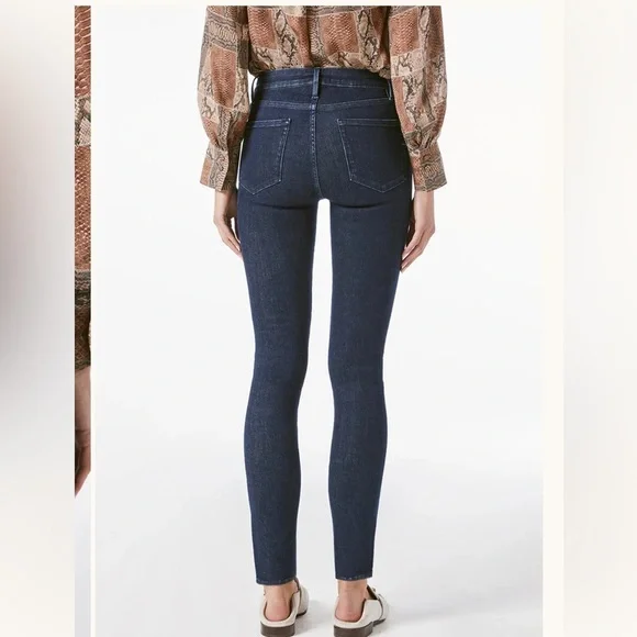 Frame Denim Le One Skinny Keller Dark Blue Ankle length Jeans size 29 or 2 - Picture 3 of 16